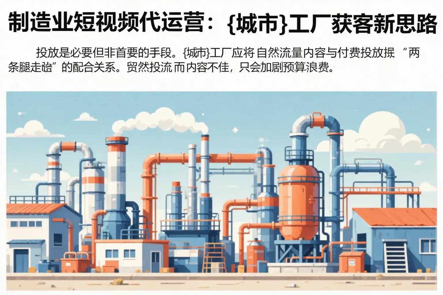 制造业短视频代运营：开江工厂获客新思路